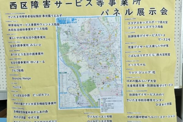 西区パネル展示！
